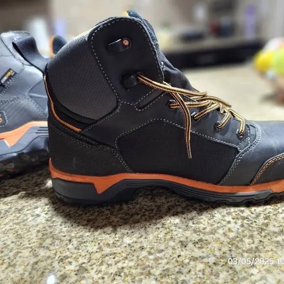 Timberland PRO Black and Orange Work Boots