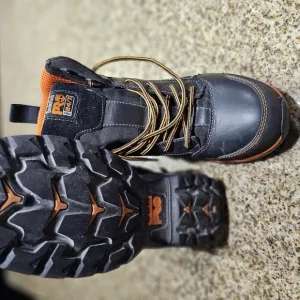 Timberland PRO Black and Orange Work Boots