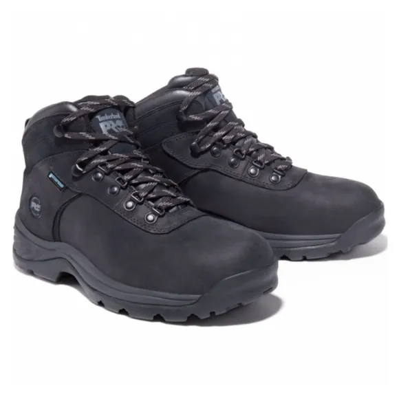 Timberland Pro Men 7.5 Blackout Steel Toe Waterproof Work Hike Boot 122024