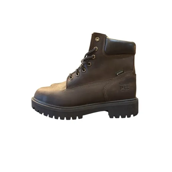 Timberland Pro Men's 6&quot; Direct Attach Safety Toe Brown Work Boots Shoes Size 9.5