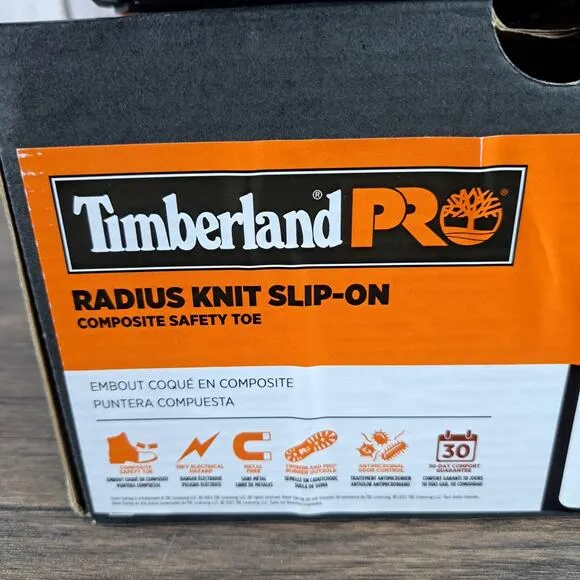 Timberland PRO Radius Men's Knit Slip-On Composite Safety Toe EH Shoes (NIB)