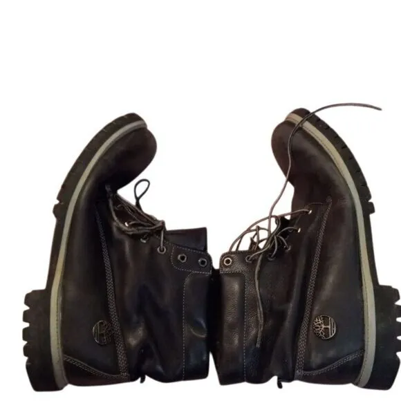 Timberland Pro Size 14M Mens Leather Work Boots Rugged Outsoles Lace-Up Closure
