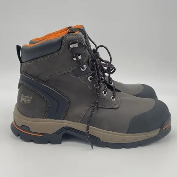 Timberland Pro Stockdale #A1216 Mens 6&quot; Alloy Safety Toe Work Boots NWOT