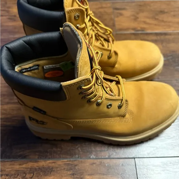 Timberland PRO Tan/Black Work Boots Rugged/Insulated and Waterproof Men Size 12