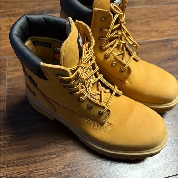 Timberland PRO Tan/Black Work Boots Rugged/Insulated and Waterproof Men Size 12