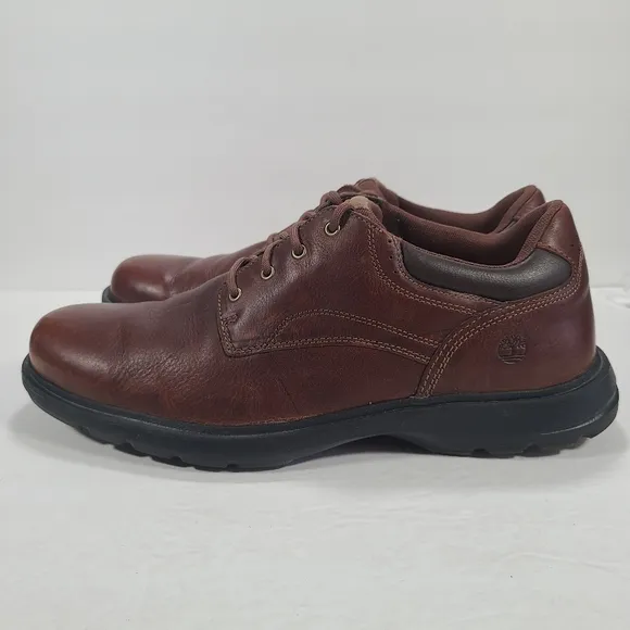 Timberland Richmont PT Oxford Brown Leather Lace Up Shoes Men Size 13