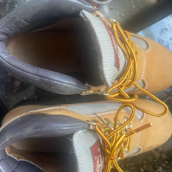 Timberland Tan and Gray Rugged Boots