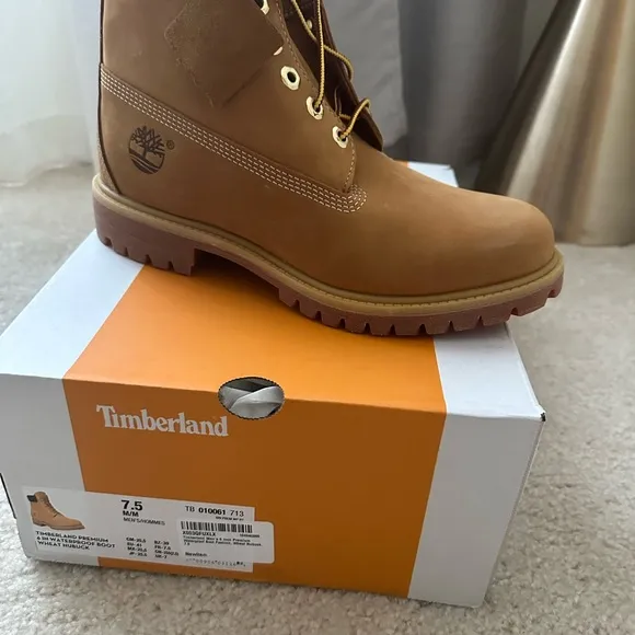 Timberland Tan Boots Rugged Nubuck Construction
