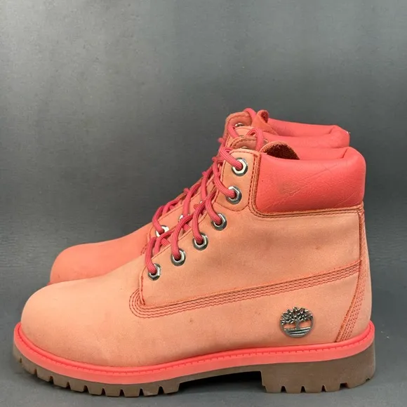 Timberland womens 6&quot; leather Premium Boot shoes size 5