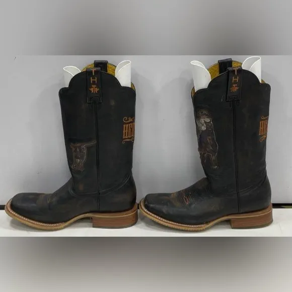 Tin Haul Black and Brown Men's Boots