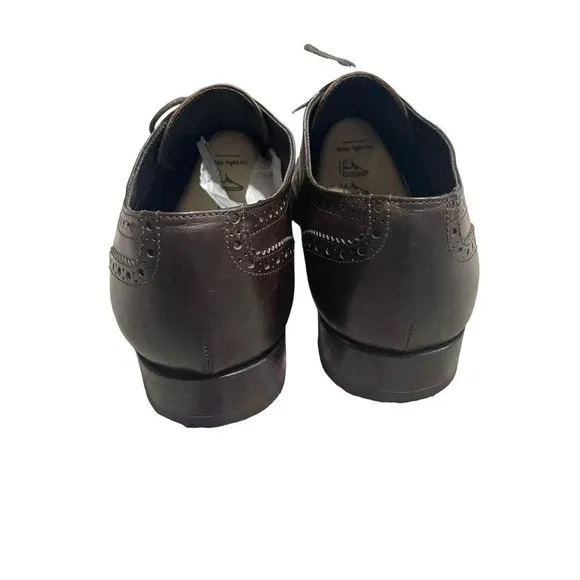 To Boot New York Two Toned Wingtip Brogue Oxford Shoes size 11 Brown Oxblood