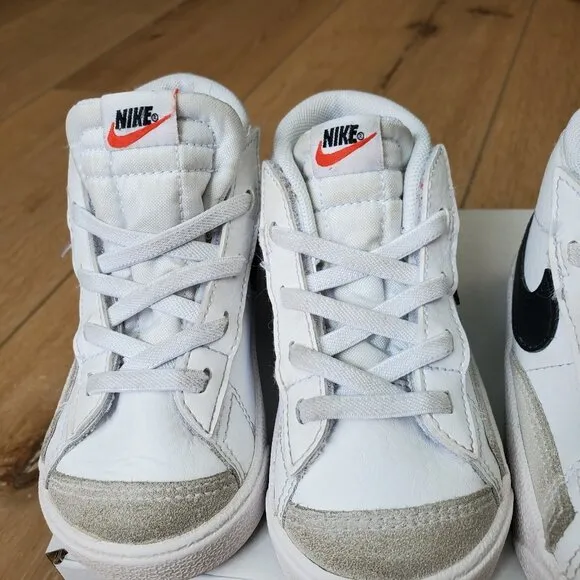 Toddler Nike Blazer Mid Sneakers Size 7 C Lot Of 2 Pairs For Twins DA4088-100