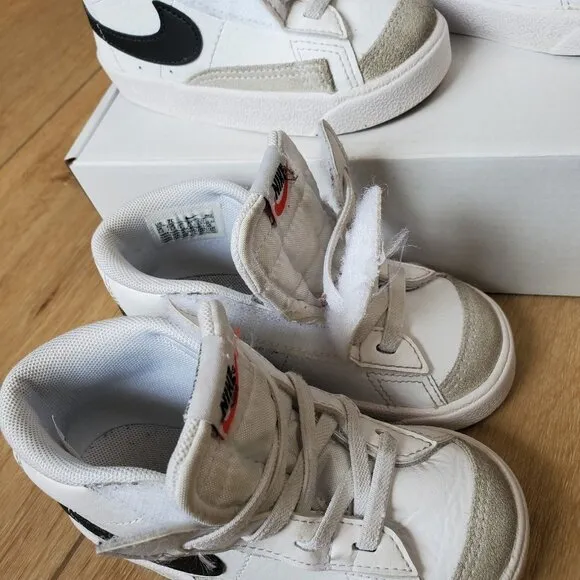 Toddler Nike Blazer Mid Sneakers Size 7 C Lot Of 2 Pairs For Twins DA4088-100