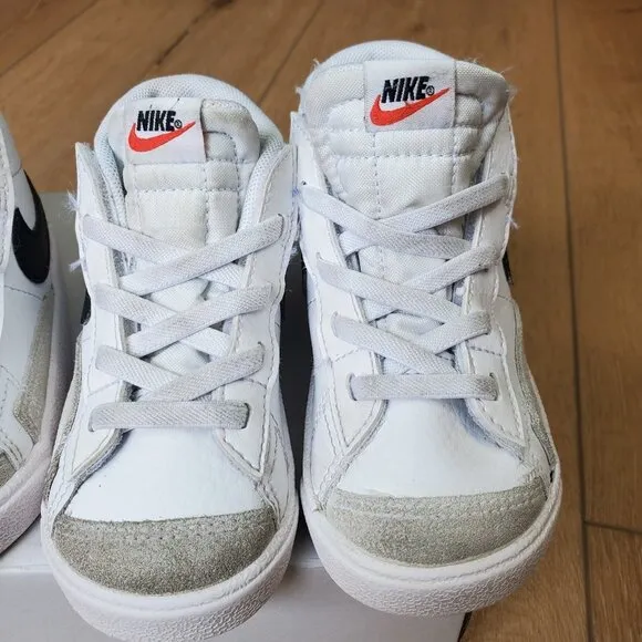 Toddler Nike Blazer Mid Sneakers Size 7 C Lot Of 2 Pairs For Twins DA4088-100