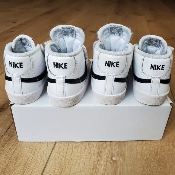 Toddler Nike Blazer Mid Sneakers Size 7 C Lot Of 2 Pairs For Twins DA4088-100