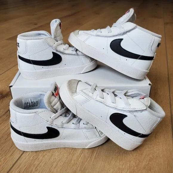 Toddler Nike Blazer Mid Sneakers Size 7 C Lot Of 2 Pairs For Twins DA4088-100