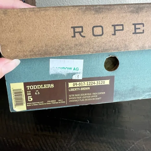 Toddler roper boots size 5C