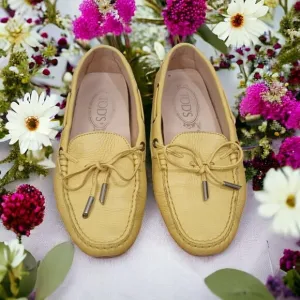 Tod's Yellow Driving Moccasins  Size EU 37 /6.5