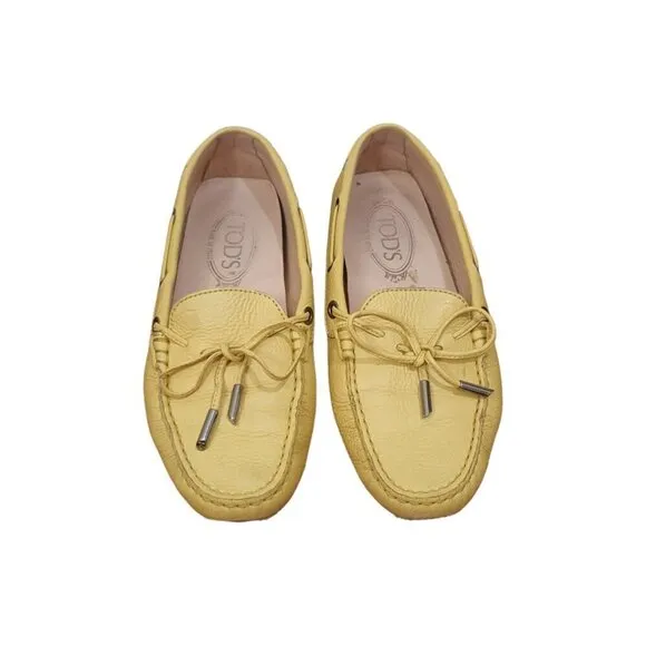 Tod's Yellow Driving Moccasins  Size EU 37 /6.5