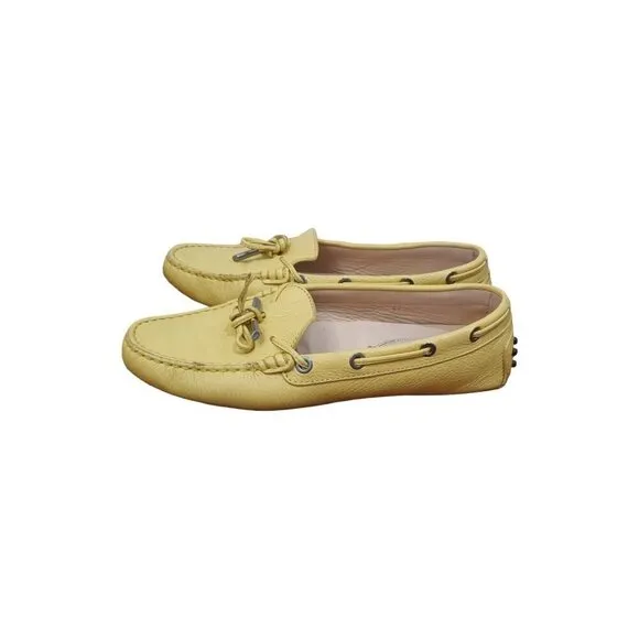 Tod's Yellow Driving Moccasins  Size EU 37 /6.5