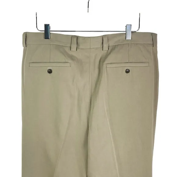 Tommy Bahama 100% Silk Relax Tan Chino Pants Neutral Men's 36x30
