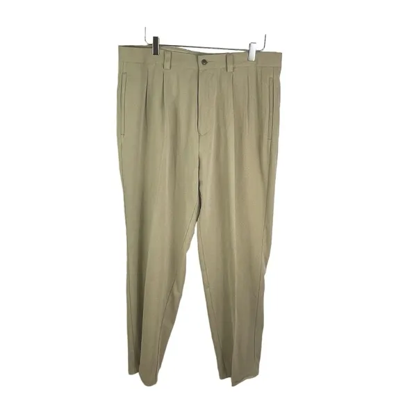 Tommy Bahama 100% Silk Relax Tan Chino Pants Neutral Men's 36x30