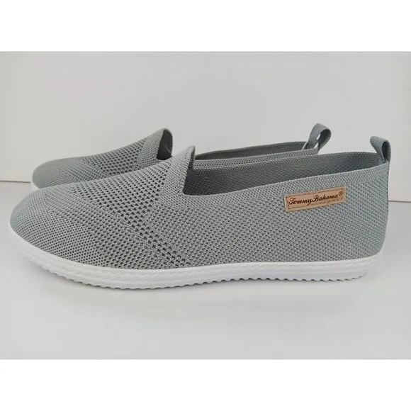 Tommy Bahama Gray Knit Sunset Slip On Casual Shoes Women’s Size 9.5 Memory Foam