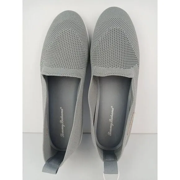 Tommy Bahama Gray Knit Sunset Slip On Casual Shoes Women’s Size 9.5 Memory Foam