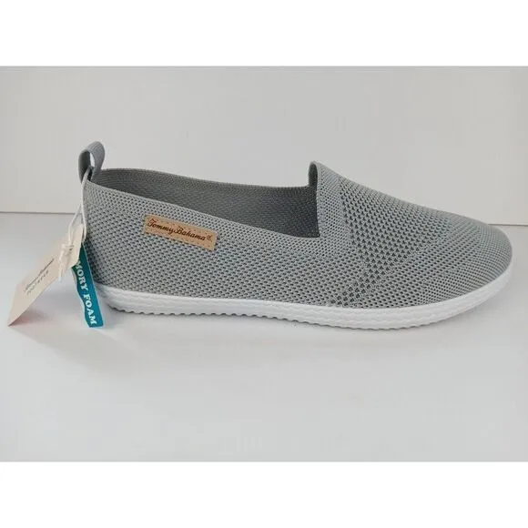 Tommy Bahama Gray Knit Sunset Slip On Casual Shoes Women’s Size 9.5 Memory Foam