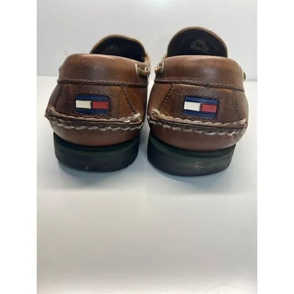 Tommy Hilfiger Vintage Brown Slip-On Tassel Casual Moc Loafers shoes Men's 10M