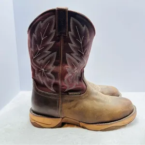 Tony Lama Brown and Tan Cowboy Boots