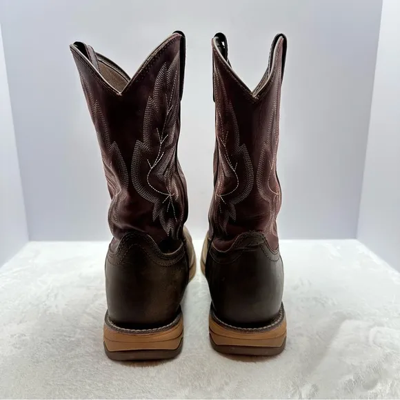 Tony Lama Brown and Tan Cowboy Boots