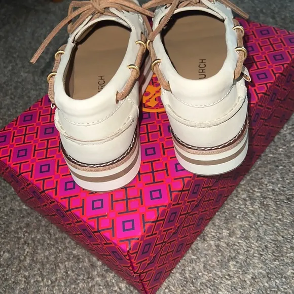 Tory Burch Boat Shoe. 6