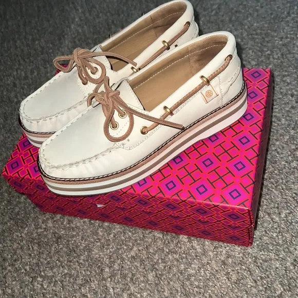 Tory Burch Boat Shoe. 6