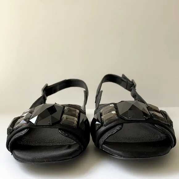 Tory Burch Jillian-Landed Capra Slingback Sandal