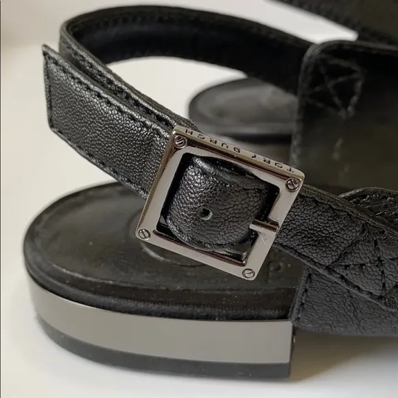 Tory Burch Jillian-Landed Capra Slingback Sandal