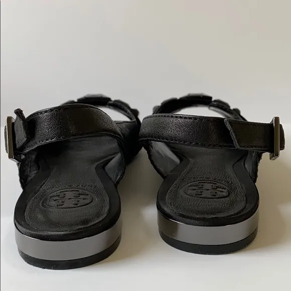 Tory Burch Jillian-Landed Capra Slingback Sandal