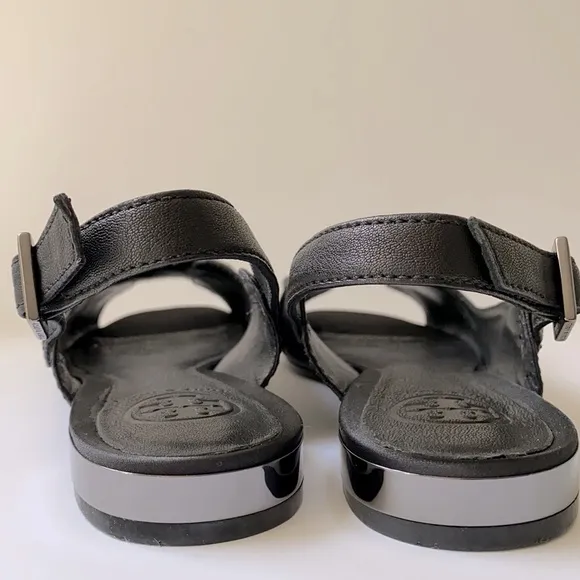 Tory Burch Jillian-Landed Capra Slingback Sandal