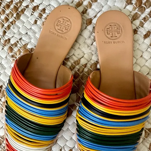 TORY BURCH Multicolor Sienna Flat Slide Sandal/Mule
