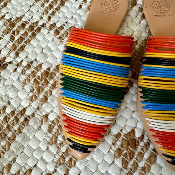 TORY BURCH Multicolor Sienna Flat Slide Sandal/Mule