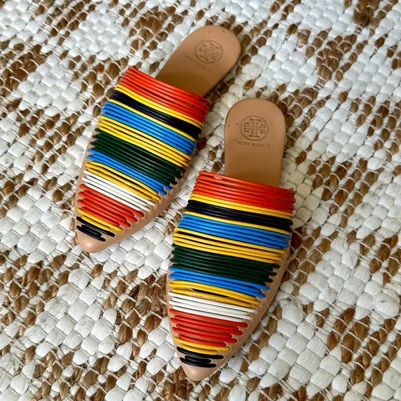 TORY BURCH Multicolor Sienna Flat Slide Sandal/Mule