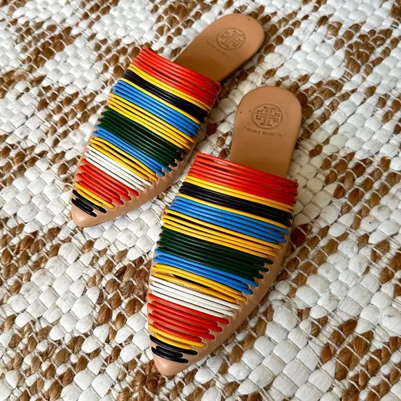 TORY BURCH Multicolor Sienna Flat Slide Sandal/Mule