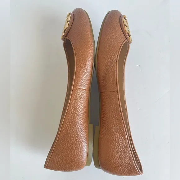 Tory Burch women’s Claire Ballet Flat shoes Tumbled Leather size 7M