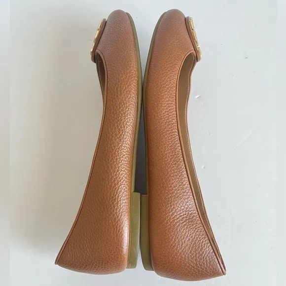 Tory Burch women’s Claire Ballet Flat shoes Tumbled Leather size 7M