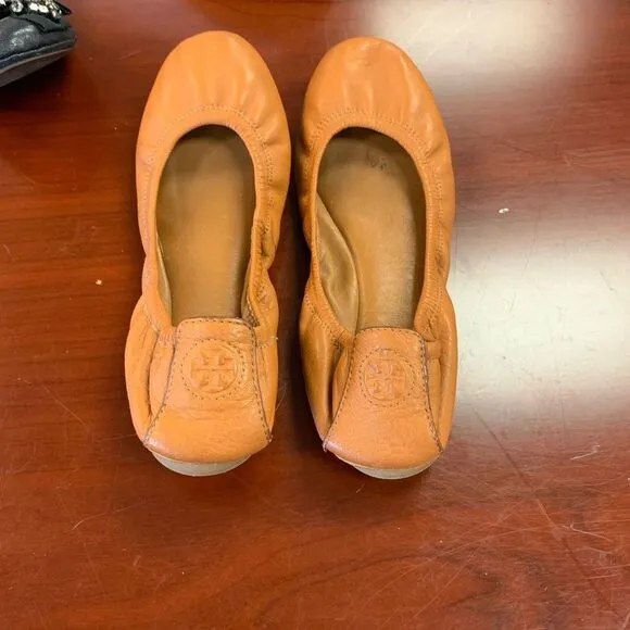 Tory Burch Classic Brown Ballet Flat sz 8