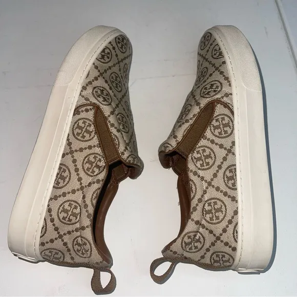 Tory T Monogram Slip on Sneaker
