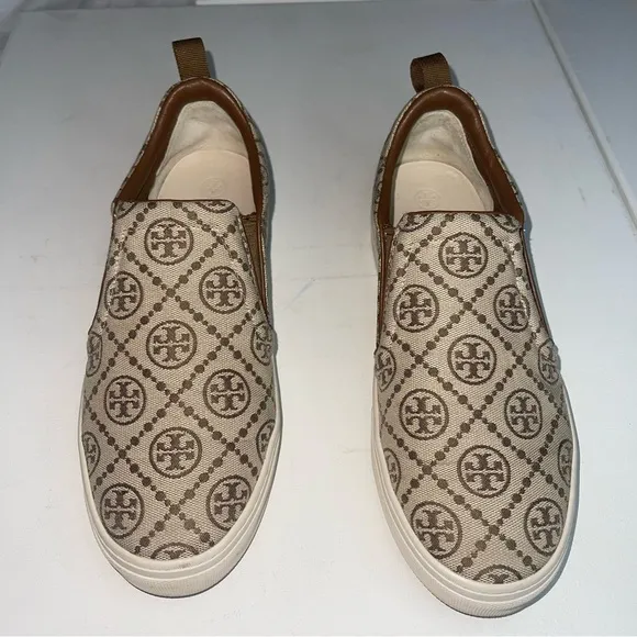 Tory T Monogram Slip on Sneaker