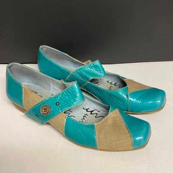 TOUR EN VILLE Geale Patent Leather Flat Shoes Sz 7