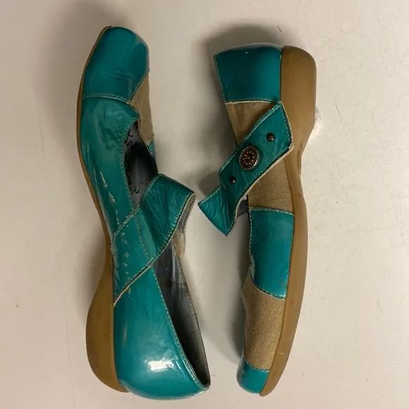 TOUR EN VILLE Geale Patent Leather Flat Shoes Sz 7