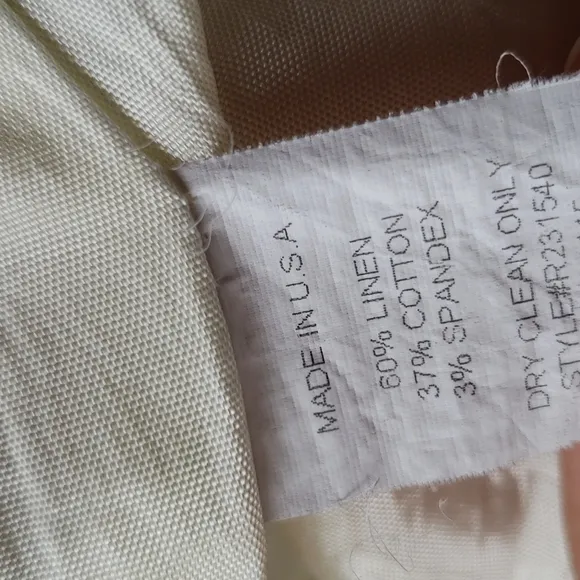 TRINA TURK Linen Striped Trench Coat sz 6 Women's Jacket